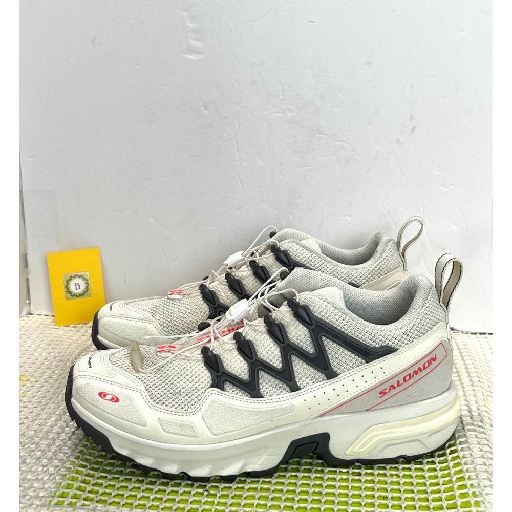 Salomon ACS Pro Lunar Rock Trail Running Shoes Men's 8.5 White Vanilla Ice GOOD